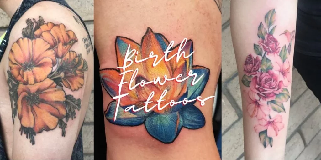 December Birth Flower Tattoo